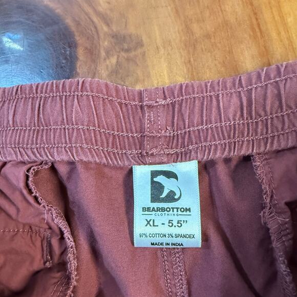 Bear Bottom Mens Shorts XL Flat Front Cotton Athletic Casual Chino Drawstring R4 - Picture 2 of 3